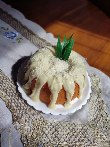 Bolo Coco com Brigadeiro de Coco